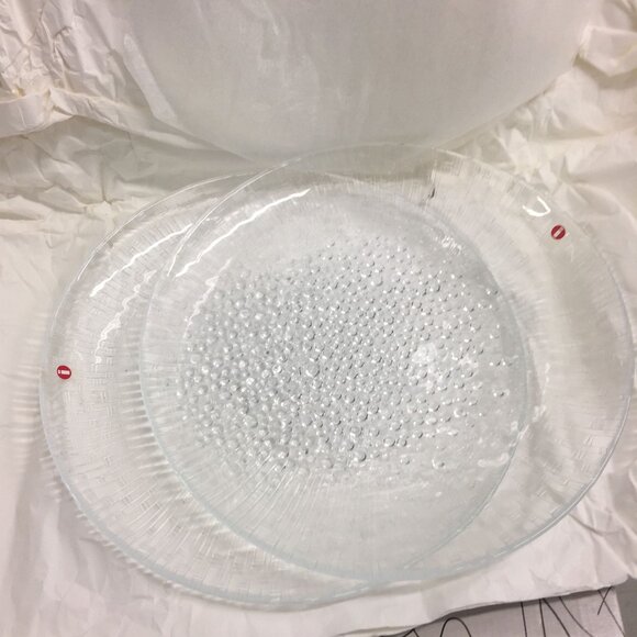 Vintage iittala i Finland Ultima Thule Design Tapio Wirkkala Two 10" Plates NIB - Picture 3 of 10